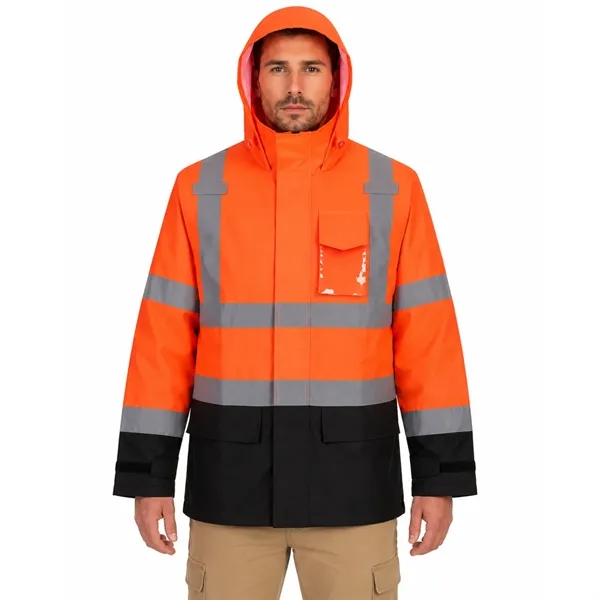 PORTWEST® Lightweight Hi-Vis Contrast Rain Traffic Jacket