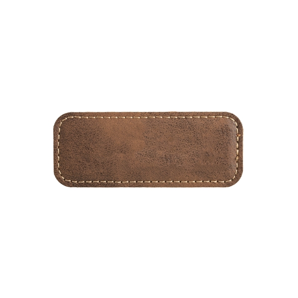 Rustic & Gold Leatherette Badge w/ Magnet - Rustic & Gold Leatherette Badge w/ Magnet - Image 1 of 1