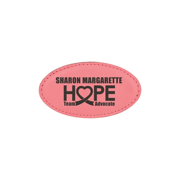 Oval Leatherette Badge w/ Magnet - Oval Leatherette Badge w/ Magnet - Image 4 of 17
