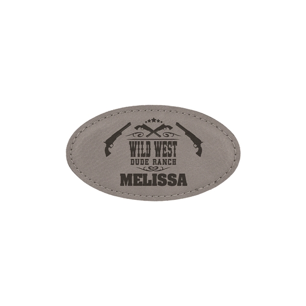Oval Leatherette Badge w/ Magnet - Oval Leatherette Badge w/ Magnet - Image 8 of 17
