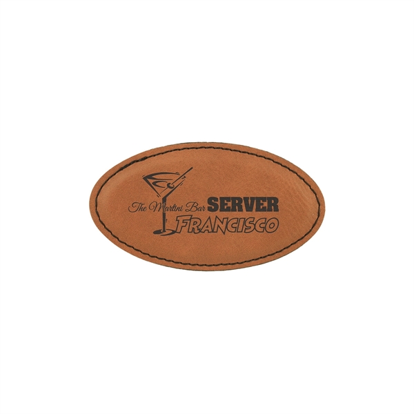 Oval Leatherette Badge w/ Magnet - Oval Leatherette Badge w/ Magnet - Image 10 of 17