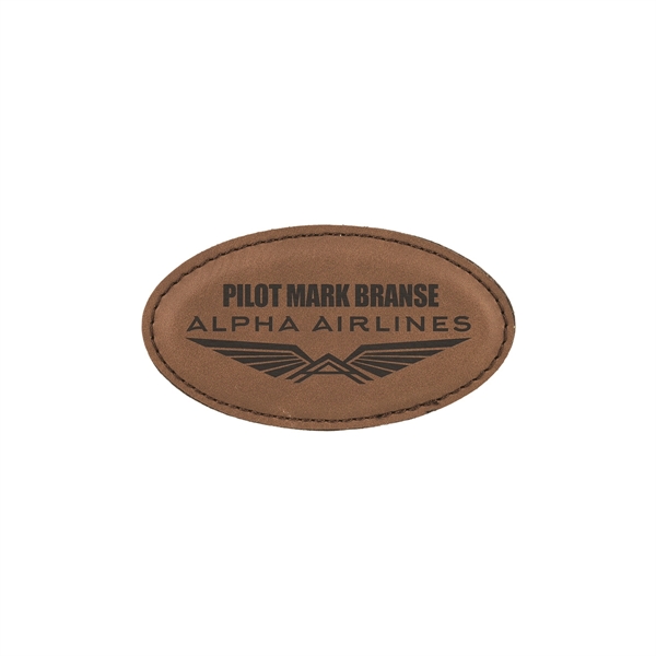 Oval Leatherette Badge w/ Magnet - Oval Leatherette Badge w/ Magnet - Image 14 of 17