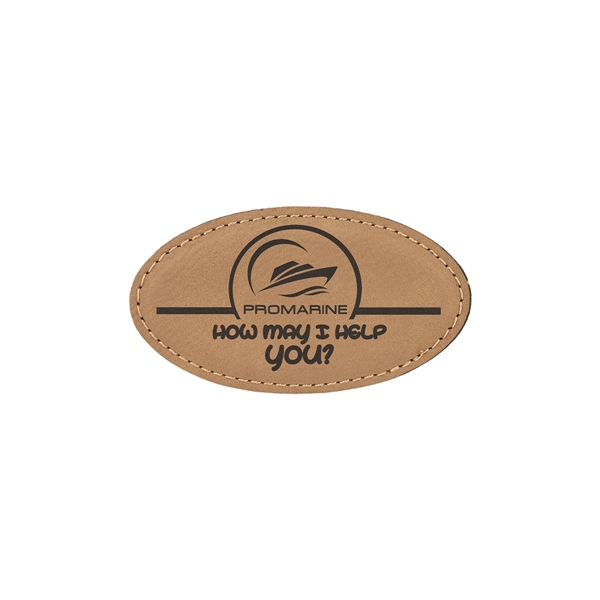 Oval Leatherette Badge w/ Magnet - Oval Leatherette Badge w/ Magnet - Image 16 of 17