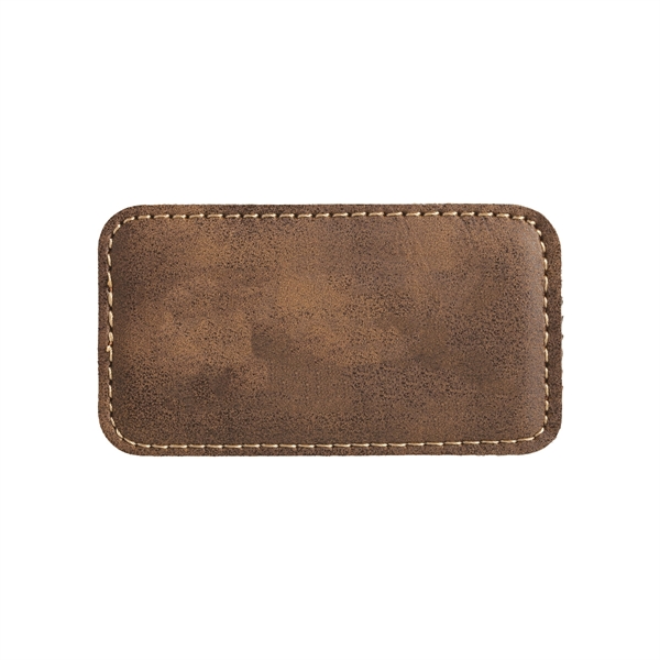 3 1/4"x1 3/4" Leatherette Badge w/ Magnet - 3 1/4"x1 3/4" Leatherette Badge w/ Magnet - Image 1 of 17