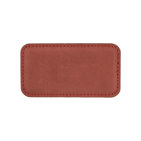 3 1/4"x1 3/4" Leatherette Badge w/ Magnet - 3 1/4"x1 3/4" Leatherette Badge w/ Magnet - Image 7 of 17