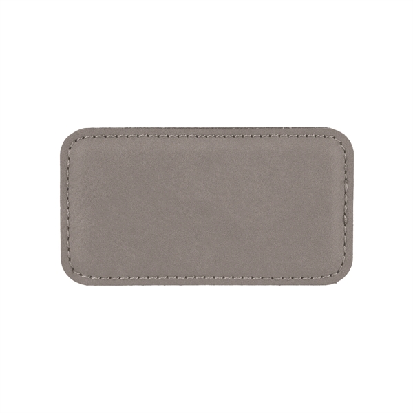 3 1/4"x1 3/4" Leatherette Badge w/ Magnet - 3 1/4"x1 3/4" Leatherette Badge w/ Magnet - Image 9 of 17