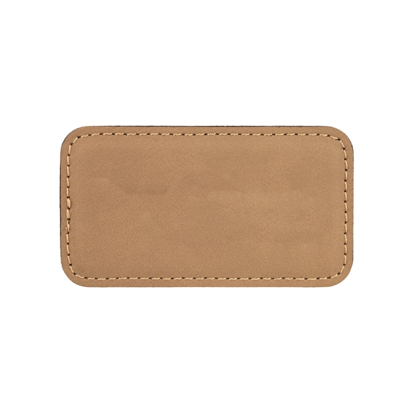 3 1/4"x1 3/4" Leatherette Badge w/ Magnet - 3 1/4"x1 3/4" Leatherette Badge w/ Magnet - Image 17 of 17