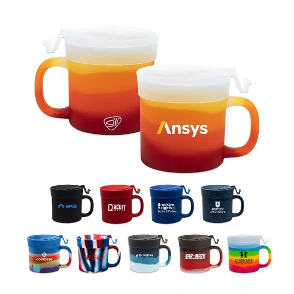 16 Oz Silicone Coffee Mug With Lid