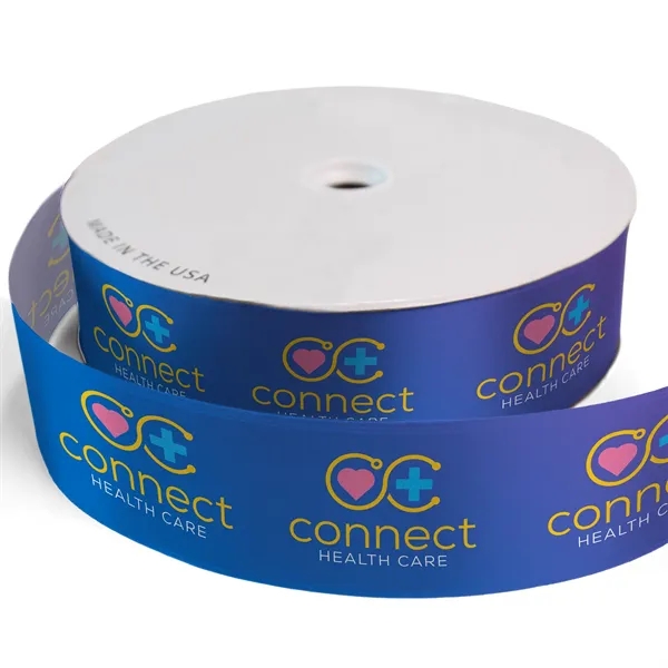 2 1/2" Badge Satin Ribbon - 100yd Roll - Sublimation