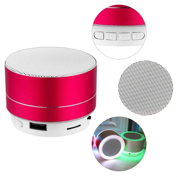 Loud Portable Mini Wireless Bluetooth Speaker W/ LED Lights