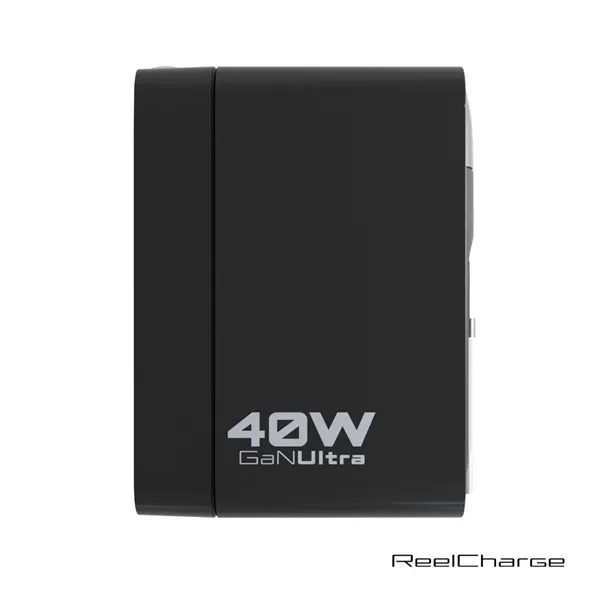 ReelCharge All-In-One Wall Charger w/Retractable Cable - 40W