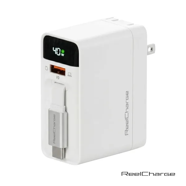 ReelCharge All-In-One Wall Charger w/Retractable Cable - 40W