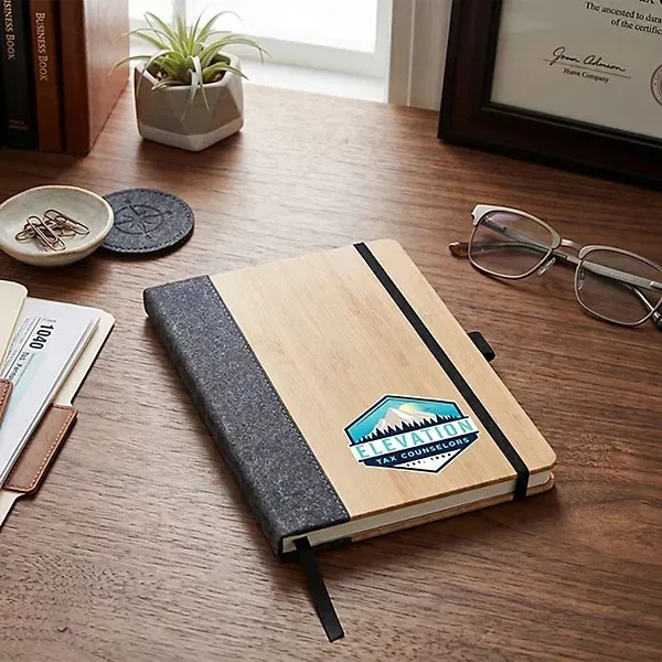Fc Saratoga Horizon Bamboo & Leather Journal
