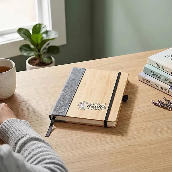 Fc Saratoga Horizon Bamboo & Leather Journal