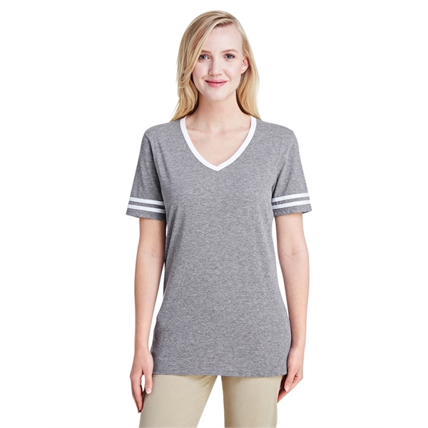Jerzees Ladies' TRI-BLEND Varsity V-Neck T-Shirt - Jerzees Ladies' TRI-BLEND Varsity V-Neck T-Shirt - Image 3 of 37