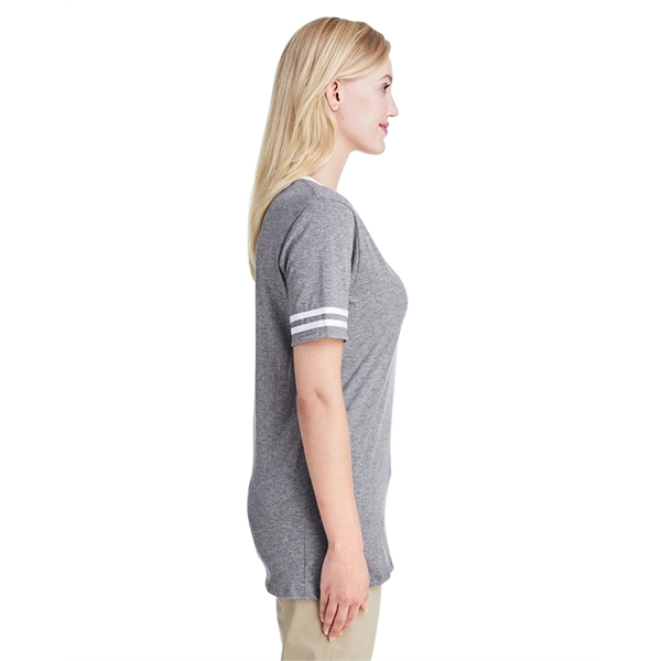 Jerzees Ladies' TRI-BLEND Varsity V-Neck T-Shirt - Jerzees Ladies' TRI-BLEND Varsity V-Neck T-Shirt - Image 4 of 37