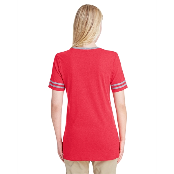 Jerzees Ladies' TRI-BLEND Varsity V-Neck T-Shirt - Jerzees Ladies' TRI-BLEND Varsity V-Neck T-Shirt - Image 8 of 37