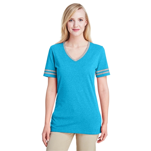 Jerzees Ladies' TRI-BLEND Varsity V-Neck T-Shirt - Jerzees Ladies' TRI-BLEND Varsity V-Neck T-Shirt - Image 11 of 37