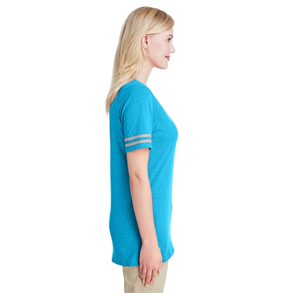 Jerzees Ladies' TRI-BLEND Varsity V-Neck T-Shirt - Jerzees Ladies' TRI-BLEND Varsity V-Neck T-Shirt - Image 13 of 37