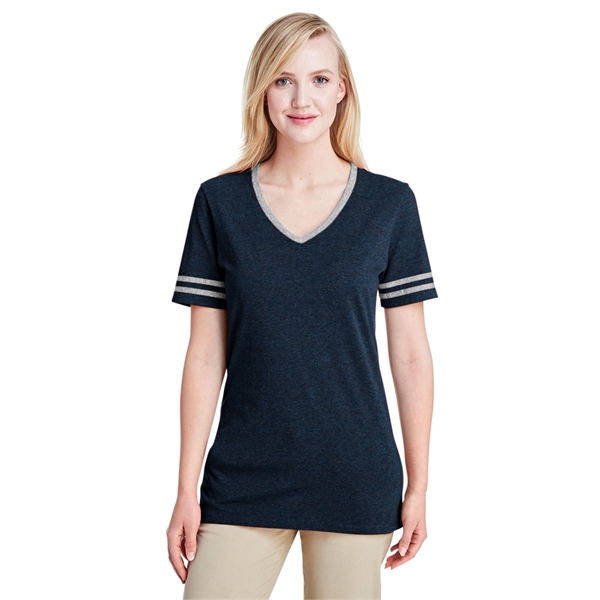 Jerzees Ladies' TRI-BLEND Varsity V-Neck T-Shirt - Jerzees Ladies' TRI-BLEND Varsity V-Neck T-Shirt - Image 14 of 37