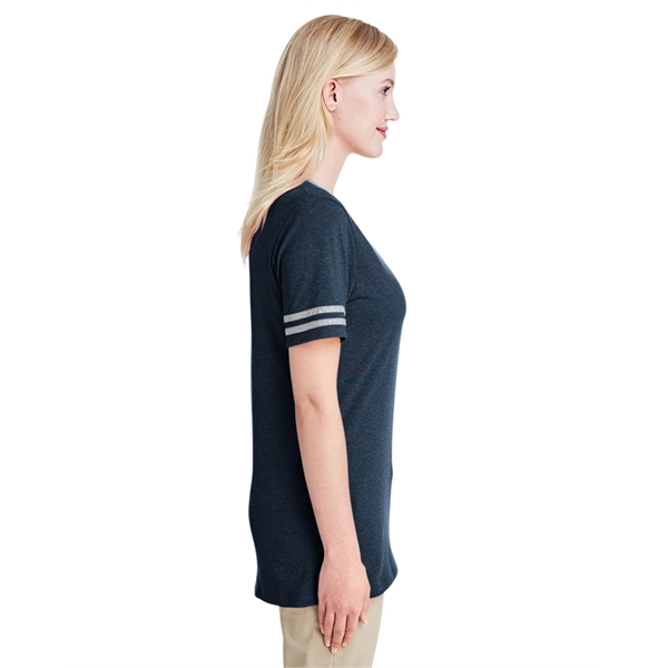 Jerzees Ladies' TRI-BLEND Varsity V-Neck T-Shirt - Jerzees Ladies' TRI-BLEND Varsity V-Neck T-Shirt - Image 16 of 37