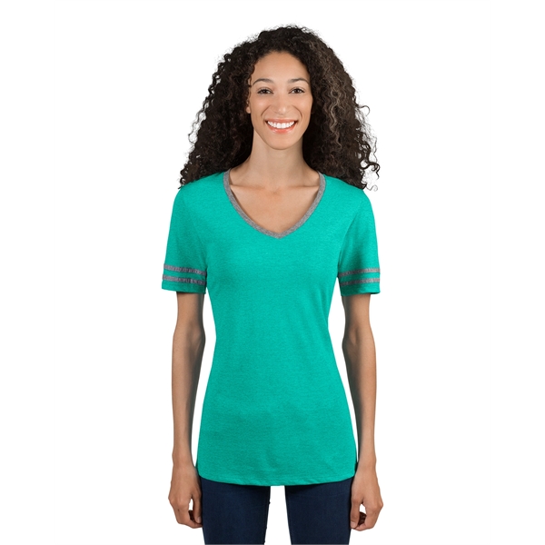 Jerzees Ladies' TRI-BLEND Varsity V-Neck T-Shirt - Jerzees Ladies' TRI-BLEND Varsity V-Neck T-Shirt - Image 17 of 37