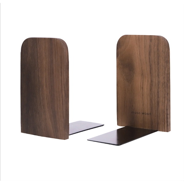 Solid wood Column Bookends book holder