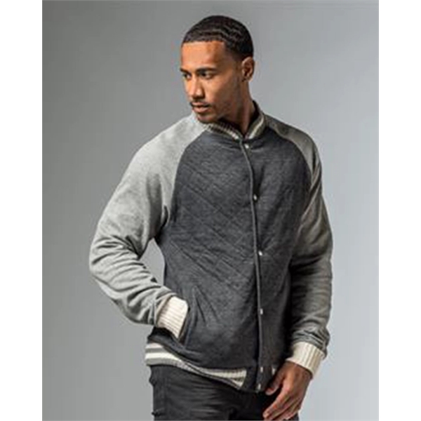 quilted varsity jacket