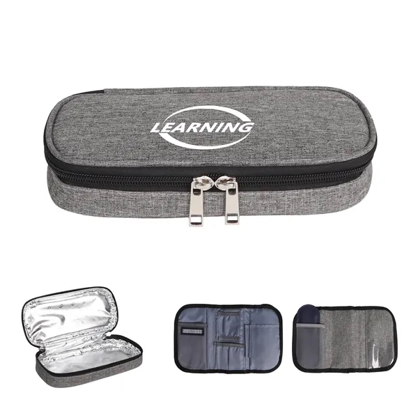 Portable Insulin Cooler Travel Case W/ 2 Ice Packs