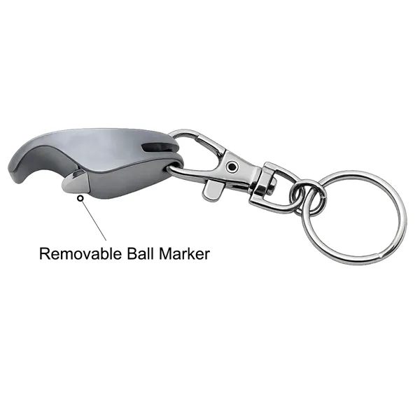 2-in-1 Ball Marker Bottle Opener Keychain