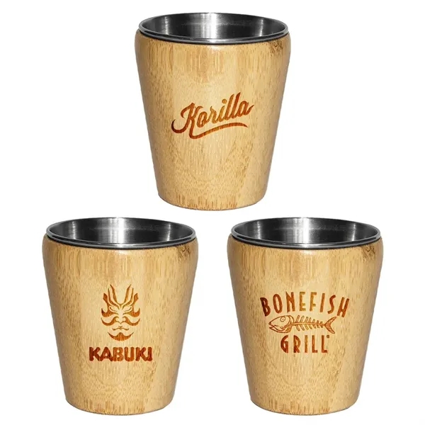 Custom Bamboo Shot Glasses
