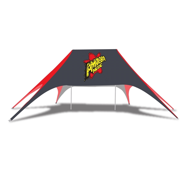 Custom Designed Fully Digital 20' x 63' Star Tent Canopies - Custom Designed Fully Digital 20' x 63' Star Tent Canopies - Image 8 of 12