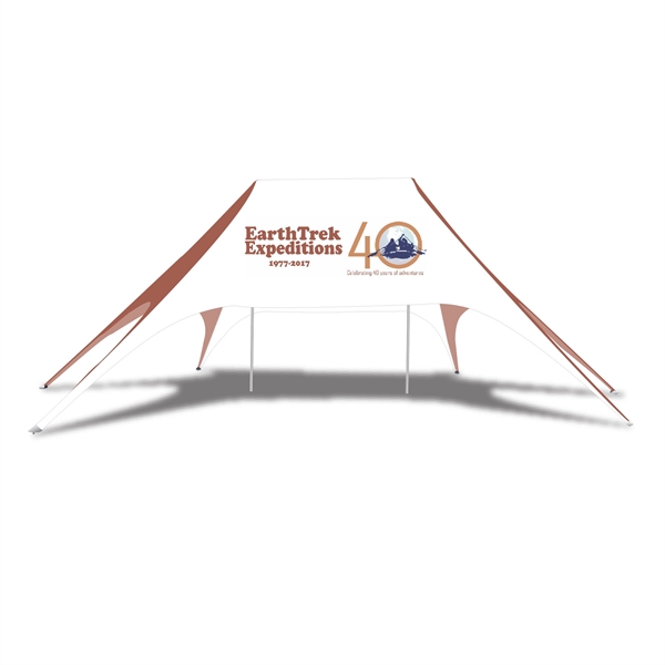 Custom Designed Fully Digital 20' x 63' Star Tent Canopies - Custom Designed Fully Digital 20' x 63' Star Tent Canopies - Image 1 of 12