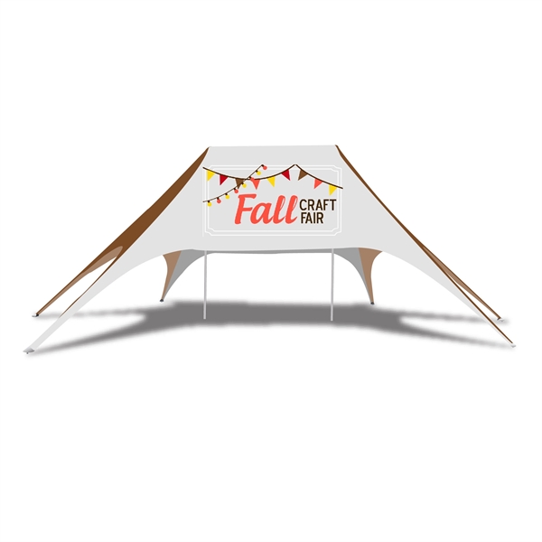 Custom Designed Fully Digital 20' x 63' Star Tent Canopies - Custom Designed Fully Digital 20' x 63' Star Tent Canopies - Image 2 of 12