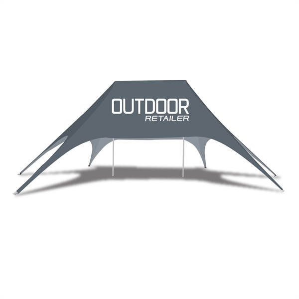 Custom Designed Fully Digital 20' x 63' Star Tent Canopies - Custom Designed Fully Digital 20' x 63' Star Tent Canopies - Image 10 of 12