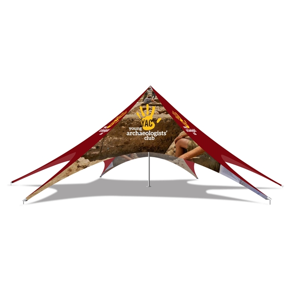 20ftx40ft Full-Graphic Custom Designed Star Tent Canopy - 20ftx40ft Full-Graphic Custom Designed Star Tent Canopy - Image 4 of 5