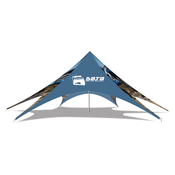 20ftx40ft Full-Graphic Custom Designed Star Tent Canopy - 20ftx40ft Full-Graphic Custom Designed Star Tent Canopy - Image 1 of 5