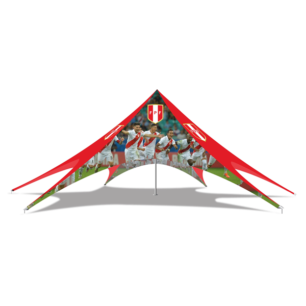 20ftx40ft Full-Graphic Custom Designed Star Tent Canopy - 20ftx40ft Full-Graphic Custom Designed Star Tent Canopy - Image 0 of 5