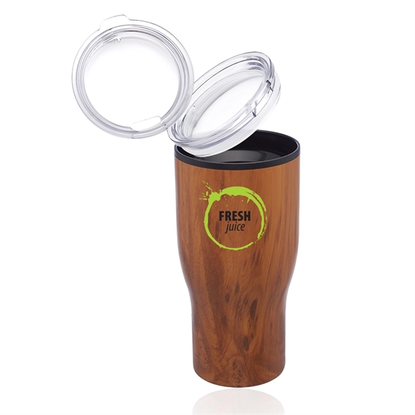 28 oz. Challenger Travel Mugs with Wood Finish - 28 oz. Challenger Travel Mugs with Wood Finish - Image 7 of 10