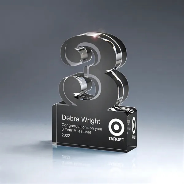 Anniversary Freestanding Single Digit Black