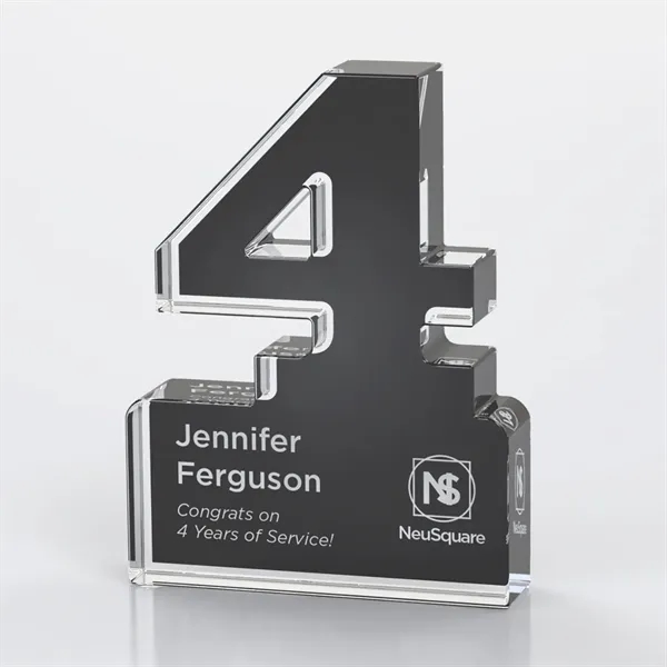 Anniversary Freestanding Single Digit Black