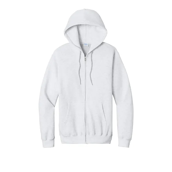 Custom Port & Co Core Fleece Full-Zip Hooded Sweatshirt.