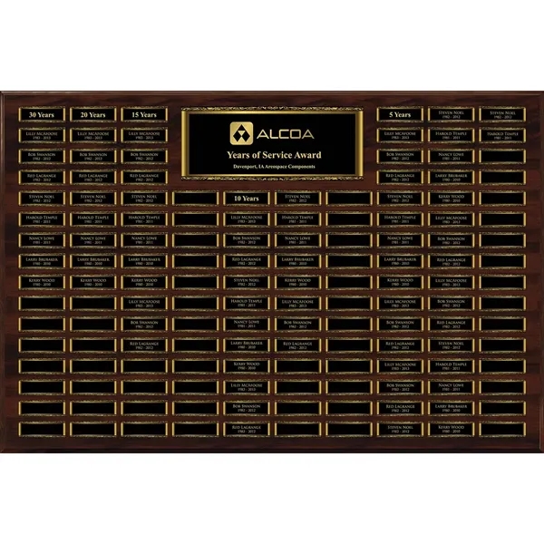 Easy Perpetual Walnut Finish Scroll Border Plaque