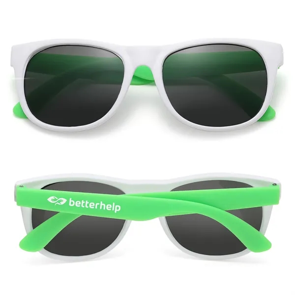 White Frame Two Tone Perfect Sunglasses
