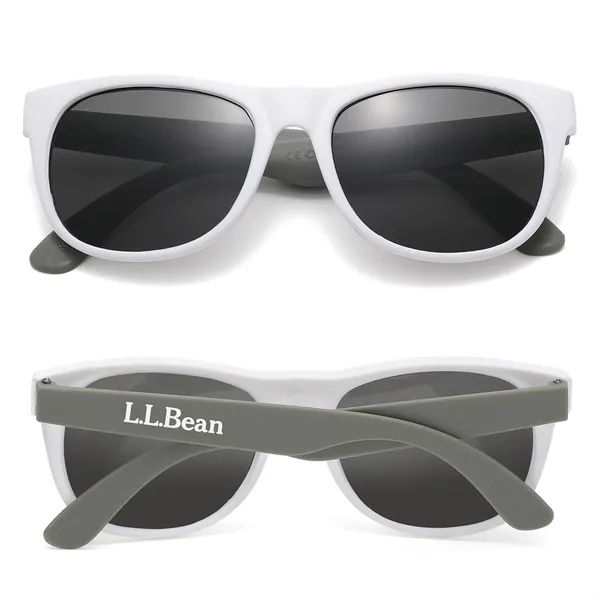 White Frame Two Tone Perfect Sunglasses