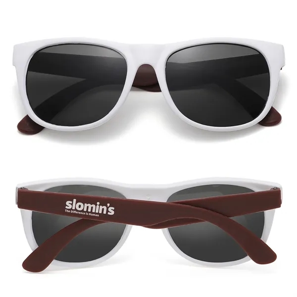 White Frame Two Tone Perfect Sunglasses