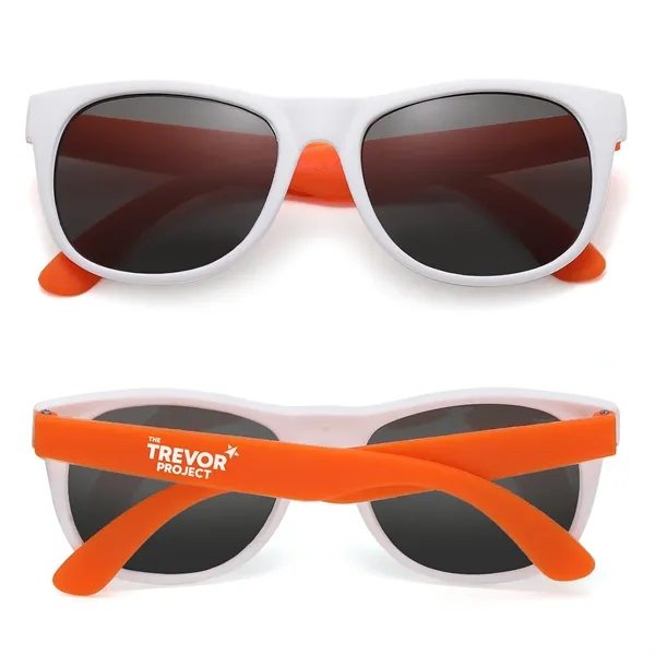 White Frame Two Tone Perfect Sunglasses