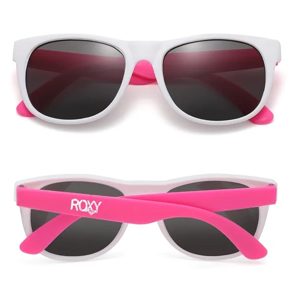White Frame Two Tone Perfect Sunglasses