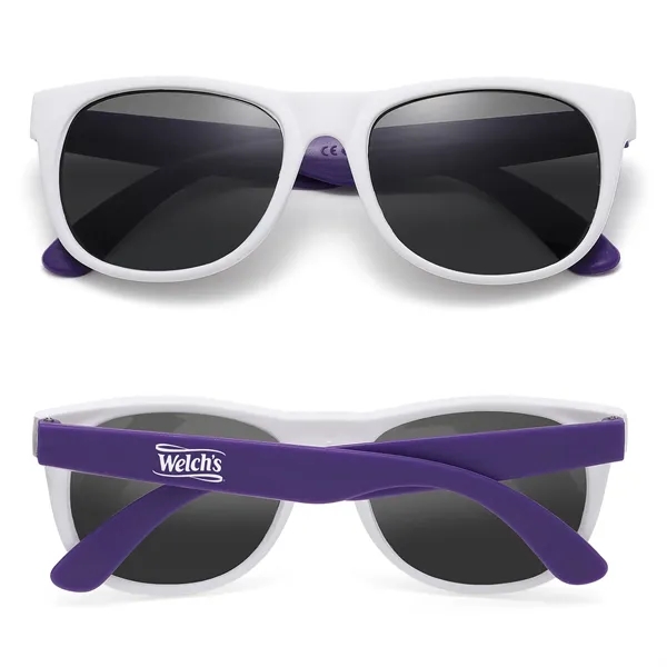 White Frame Two Tone Perfect Sunglasses