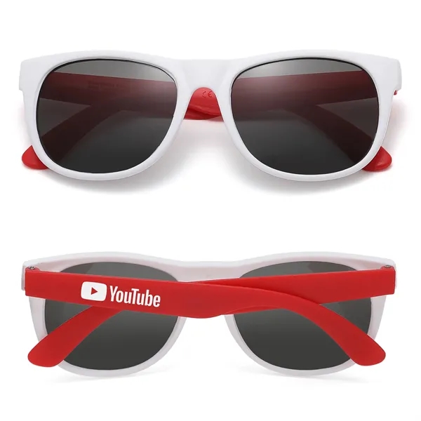 White Frame Two Tone Perfect Sunglasses